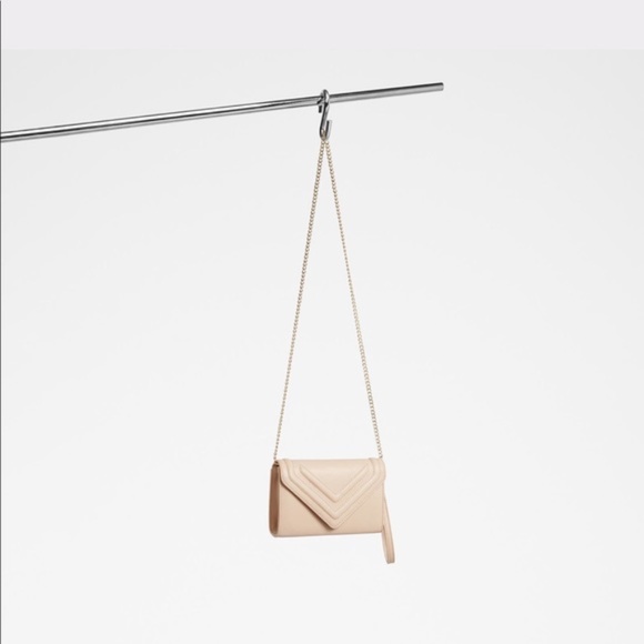 ALDO Sagittarius Convertible Clutch Crossbody Handbag Bush Pink Nude - Picture 3 of 16